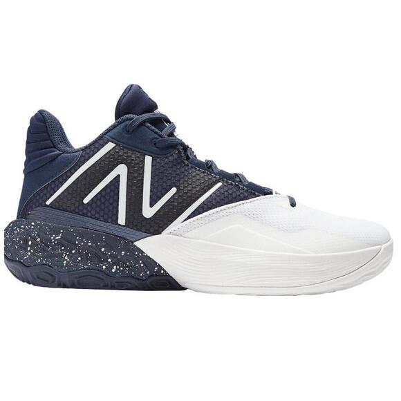 New Balance Mens Size 6.5 Two WXY V4 Optic White Team Navy Basketball Shoes Mid‎ - Picture 1 of 6